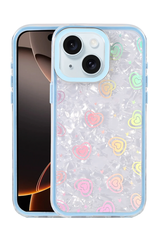 iPhone 14 Lumi Desenli Kapak Kılıf - Mavi