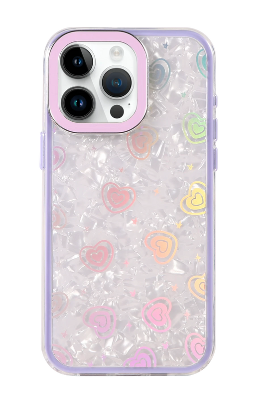iPhone 14 Lumi Desenli Kapak Kılıf - Mor 3
