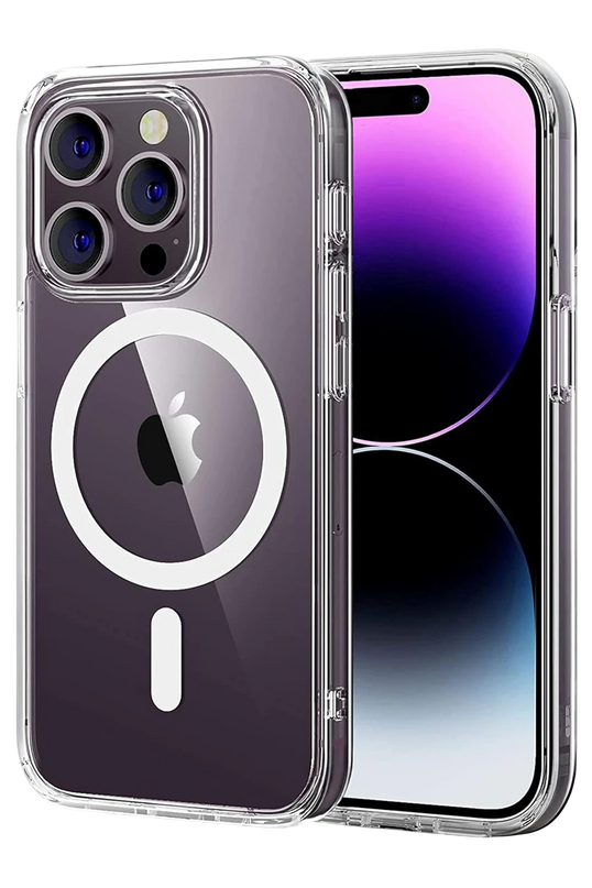 iPhone 14 Pro Max Combo Sert Şeffaf Magsafe Kapak Kılıf