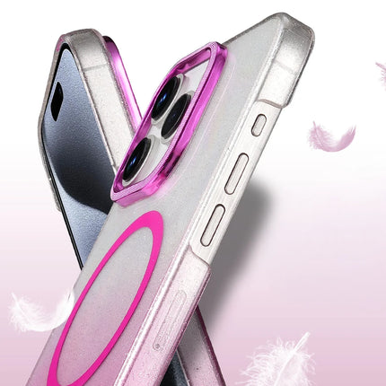 iPhone 14 Pro Max Glossy Magsafe Kapak Kılıf - Çöl Titanyum 3