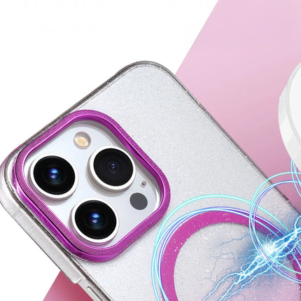 iPhone 14 Pro Max Glossy Magsafe Kapak Kılıf - Çöl Titanyum 2
