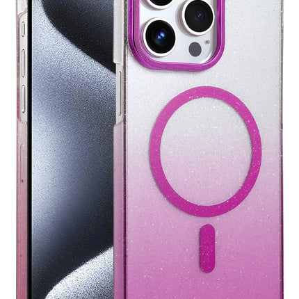 iPhone 14 Pro Max Glossy Magsafe Kapak Kılıf - Mor