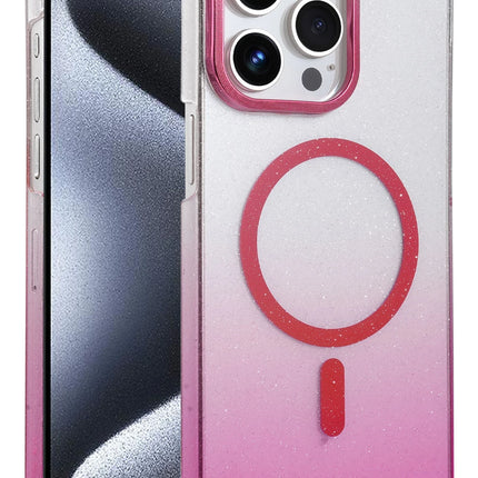 iPhone 14 Pro Max Glossy Magsafe Kapak Kılıf - Pembe