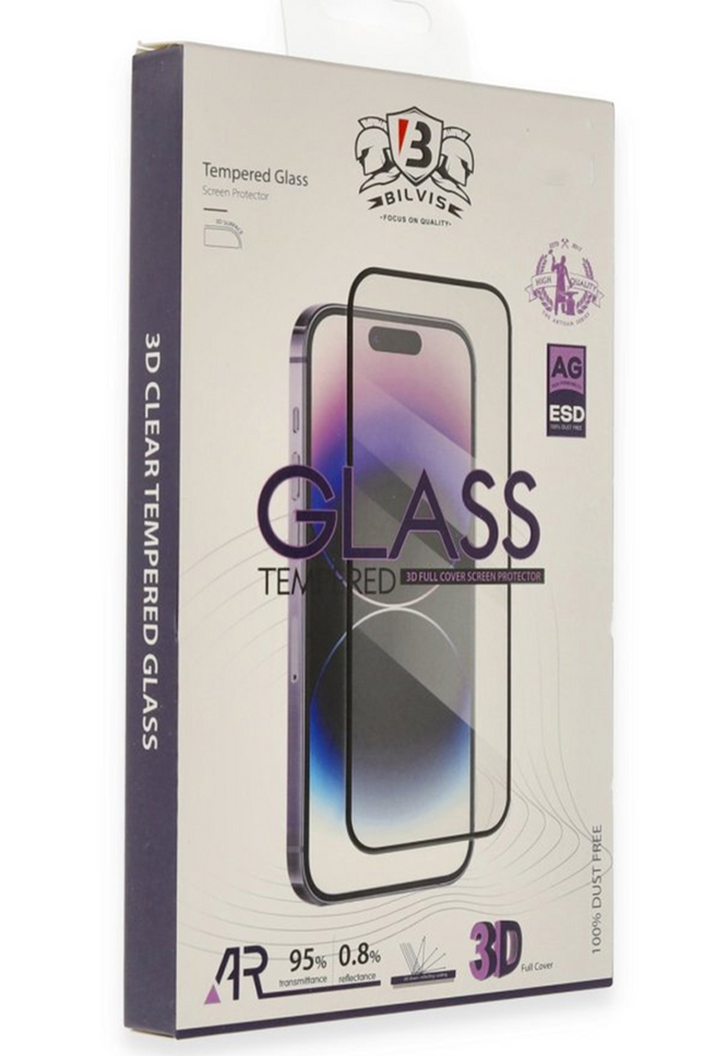 iPhone 15 Plus Bilvis 3D Cam Ekran Koruyucu