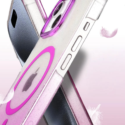 iPhone 15 Plus Glossy Magsafe Kapak Kılıf - Mor 3