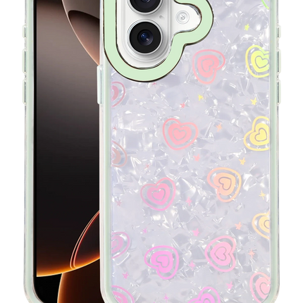 iPhone 16 Lumi Desenli Kapak Kılıf - Yeşil