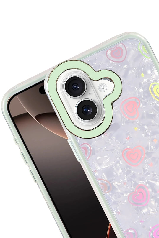 iPhone 16 Lumi Desenli Kapak Kılıf - Yeşil 2