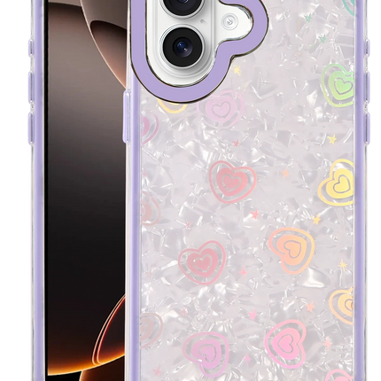 iPhone 16 Lumi Desenli Kapak Kılıf - Mor