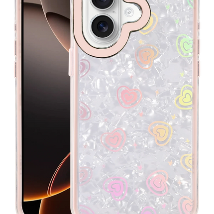 iPhone 16 Lumi Desenli Kapak Kılıf - Pembe