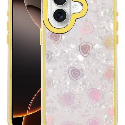iPhone 16 Lumi Desenli Kapak Kılıf - Sarı