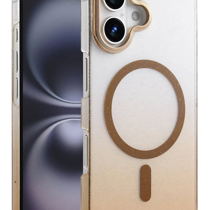 iPhone 16 Plus Glossy Magsafe Kapak Kılıf - Çöl Titanyum