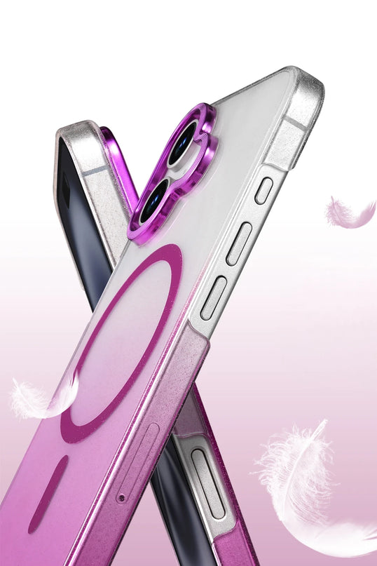 iPhone 16 Plus Glossy Magsafe Kapak Kılıf - Mor 3