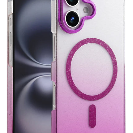 iPhone 16 Plus Glossy Magsafe Kapak Kılıf - Mor