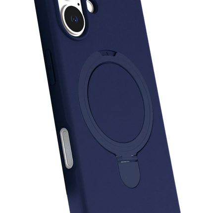 iPhone 16 Plus Regal Magsafe Standlı Kapak Kılıf - Lacivert 3