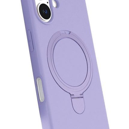 iPhone 16 Plus Regal Magsafe Standlı Kapak Kılıf - Lila 3