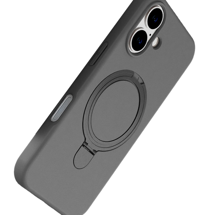 iPhone 16 Plus Regal Magsafe Standlı Kapak Kılıf - Titan Gri 4