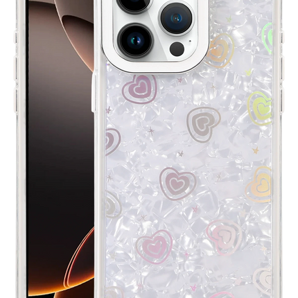 iPhone 16 Pro Lumi Desenli Kapak Kılıf - Beyaz