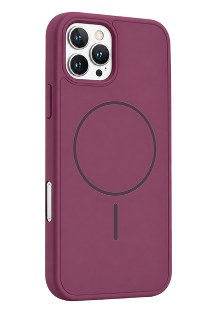 iPhone 16 Pro Max Azus Magsafe Kapak Kılıf - Bordo