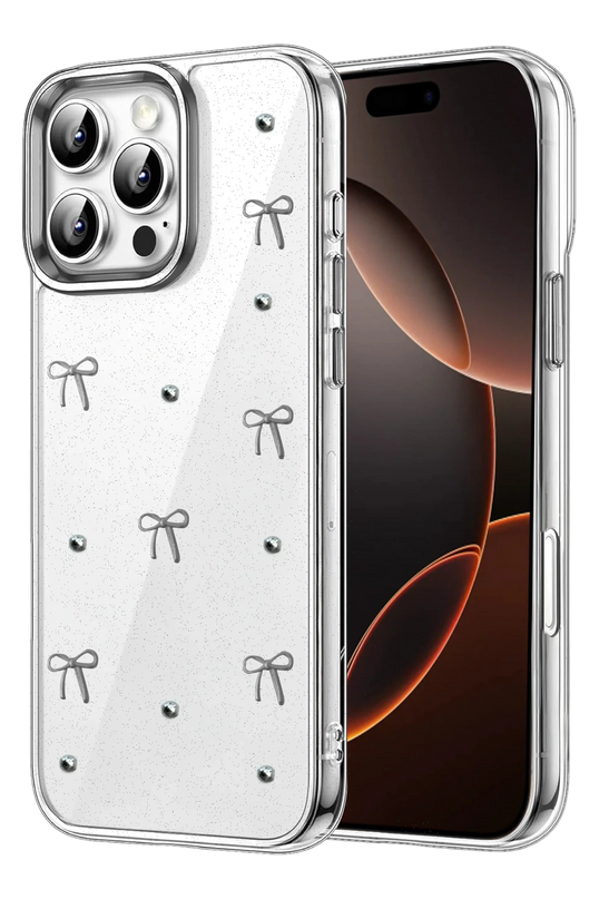 iPhone 16 Pro Max Fiyonk Desenli Kapak Kılıf - Desen 5