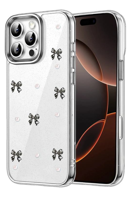 iPhone 16 Pro Max Fiyonk Desenli Kapak Kılıf - Desen 8
