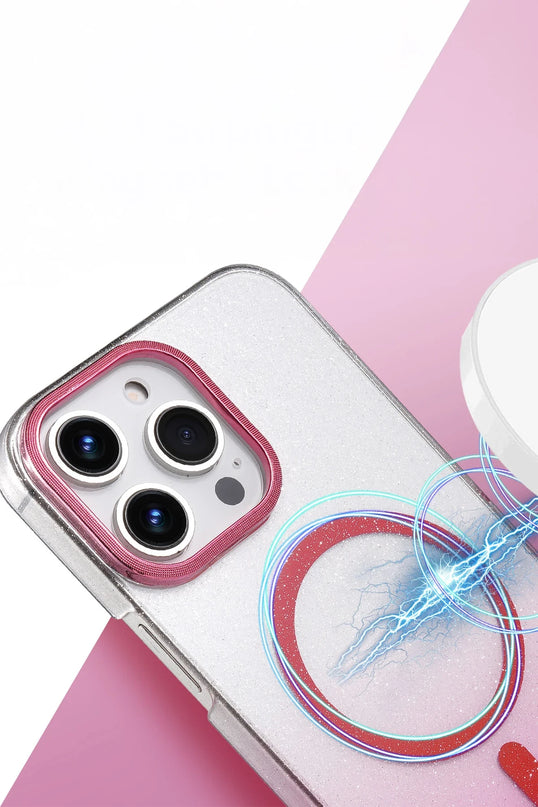 iPhone 16 Pro Max Glossy Magsafe Kapak Kılıf - Çöl Titanyum 2