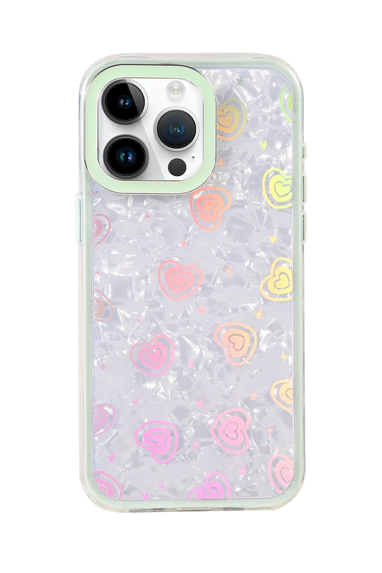 iPhone 16 Pro Max Lumi Desenli Kapak Kılıf - Parlak Yeşil 3