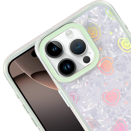 iPhone 16 Pro Max Lumi Desenli Kapak Kılıf - Parlak Yeşil 2