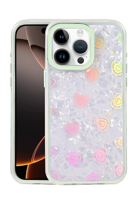 iPhone 16 Pro Max Lumi Desenli Kapak Kılıf - Parlak Yeşil