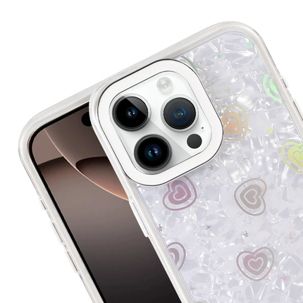 iPhone 16 Pro Max Lumi Desenli Kapak Kılıf - Beyaz 2