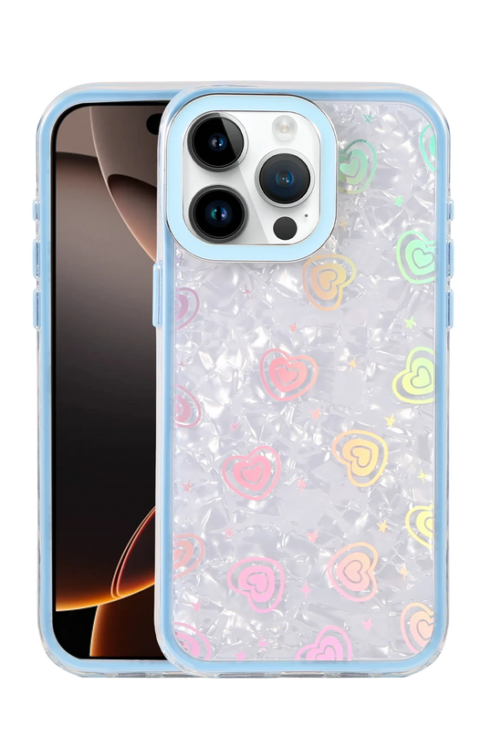 iPhone 16 Pro Max Lumi Desenli Kapak Kılıf - Mavi