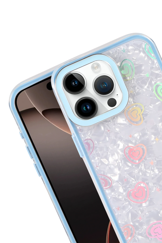 iPhone 16 Pro Max Lumi Desenli Kapak Kılıf - Mavi 2