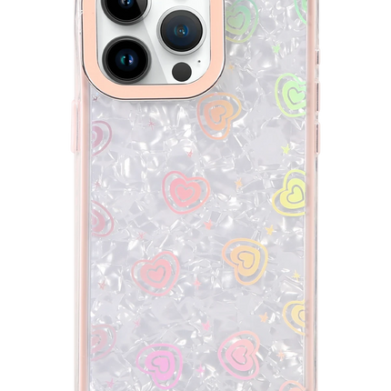 iPhone 16 Pro Max Lumi Desenli Kapak Kılıf - Pembe 2