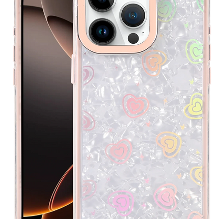 iPhone 16 Pro Max Lumi Desenli Kapak Kılıf - Pembe