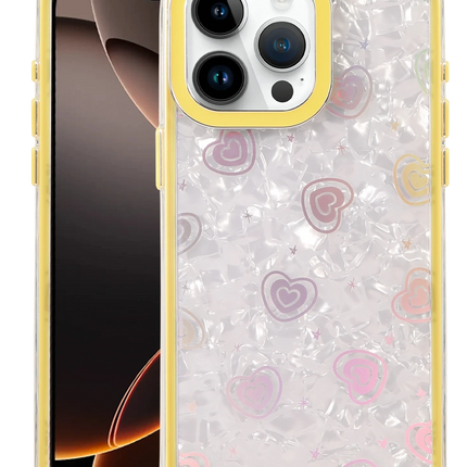 iPhone 16 Pro Max Lumi Desenli Kapak Kılıf - Sarı