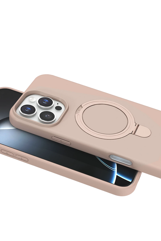 iPhone 16 Pro Max Regal Magsafe Standlı Kapak Kılıf - Çöl Titanyum 4