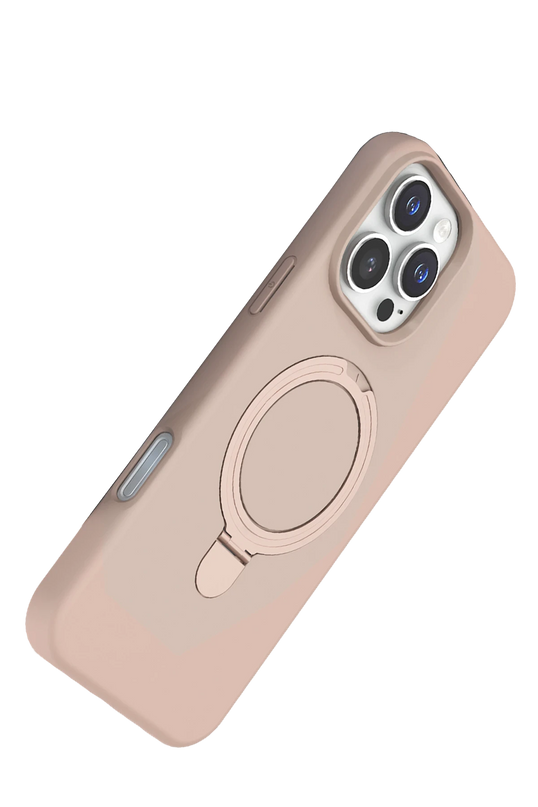 iPhone 16 Pro Max Regal Magsafe Standlı Kapak Kılıf - Çöl Titanyum 3