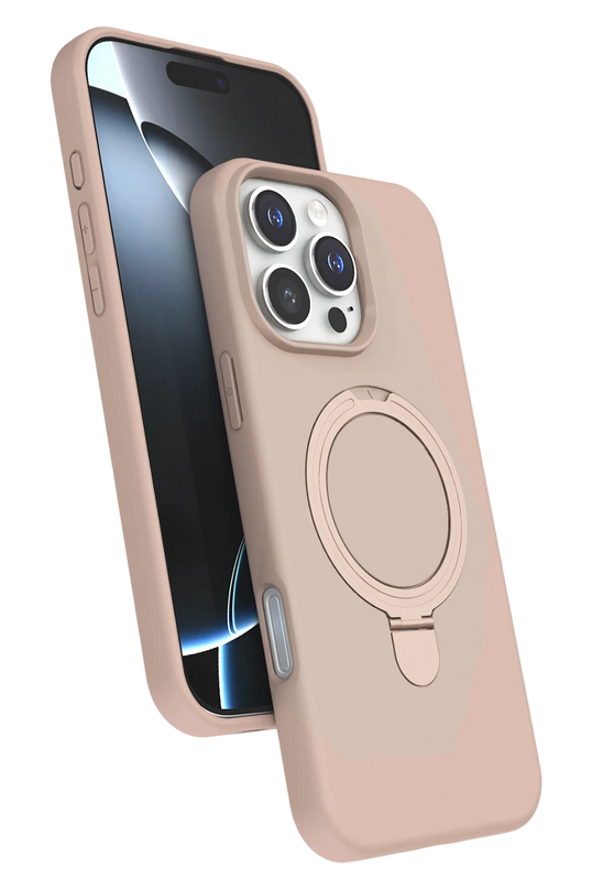 iPhone 16 Pro Max Regal Magsafe Standlı Kapak Kılıf - Çöl Titanyum