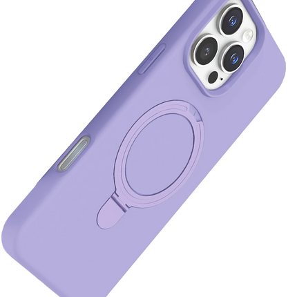 iPhone 16 Pro Max Regal Magsafe Standlı Kapak Kılıf - Lila 3