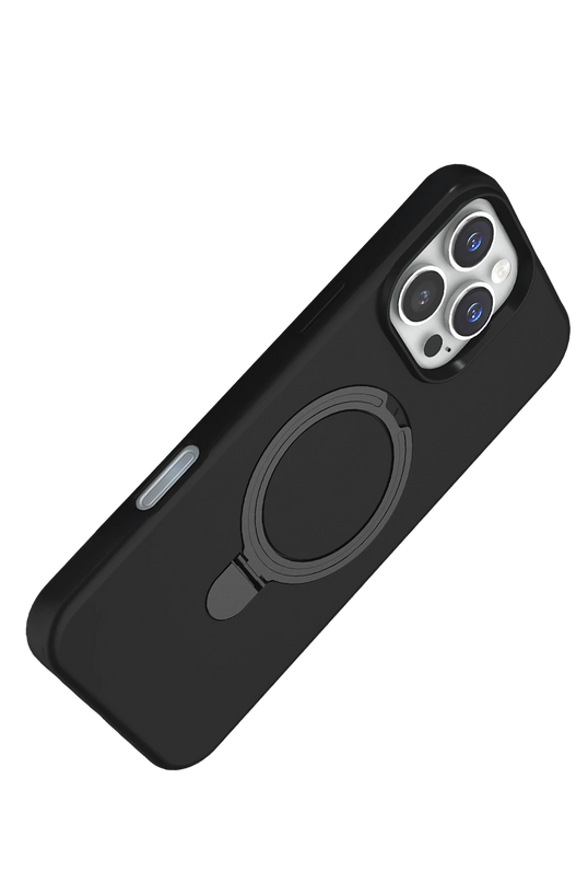 iPhone 16 Pro Max Regal Magsafe Standlı Kapak Kılıf - Siyah 3