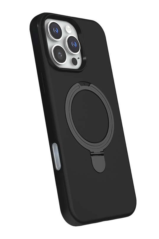 iPhone 16 Pro Max Regal Magsafe Standlı Kapak Kılıf - Siyah 2