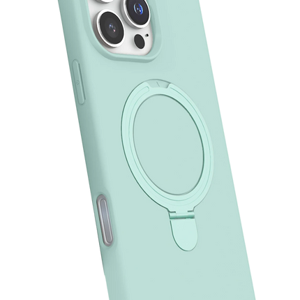 iPhone 16 Pro Max Regal Magsafe Standlı Kapak Kılıf - Su Yeşili 2