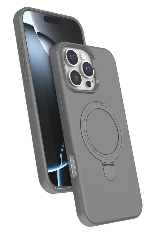iPhone 16 Pro Max Regal Magsafe Standlı Kapak Kılıf - Titan Gri