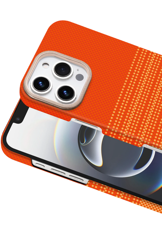 iPhone 16 Pro Max Vega Magsafe Kapak Kılıf - Turuncu 2