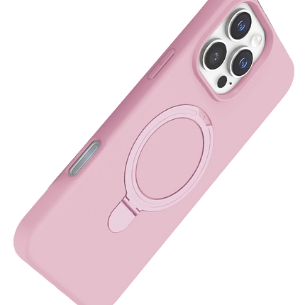 iPhone 16 Pro Regal Magsafe Standlı Kapak Kılıf - Açık Pembe 3