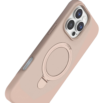 iPhone 16 Pro Regal Magsafe Standlı Kapak Kılıf - Çöl Titanyum 3