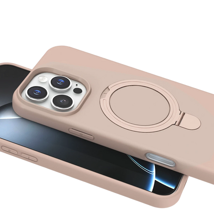 iPhone 16 Pro Regal Magsafe Standlı Kapak Kılıf - Çöl Titanyum 4