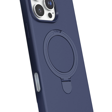 iPhone 16 Pro Regal Magsafe Standlı Kapak Kılıf - Lacivert 2