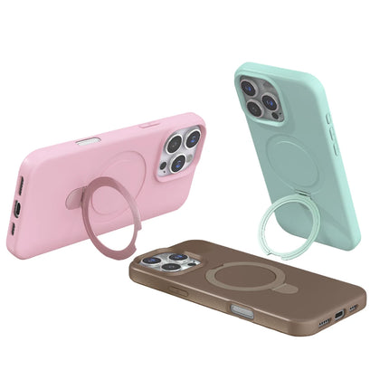 iPhone 16 Pro Regal Magsafe Standlı Kapak Kılıf - Turuncu 5