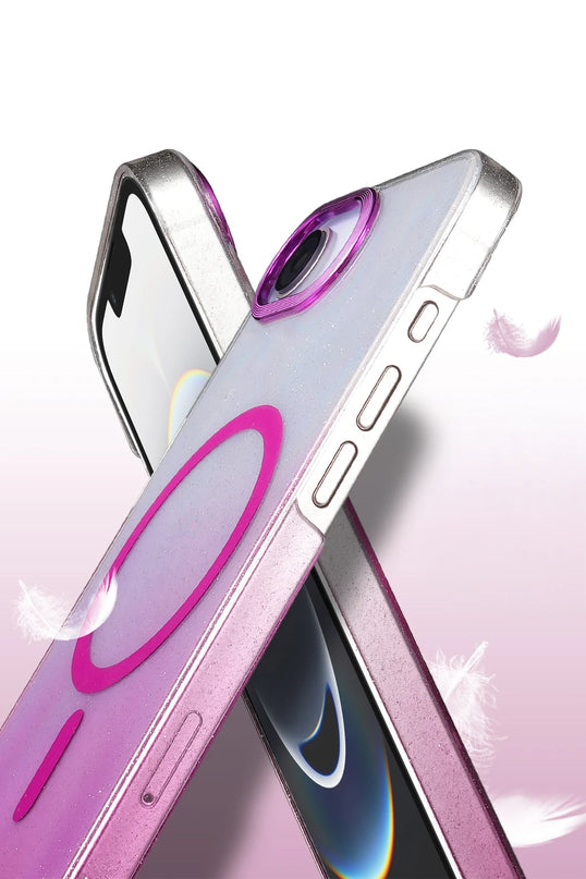 iPhone 16E Glossy Magsafe Kapak Kılıf - Mavi 3
