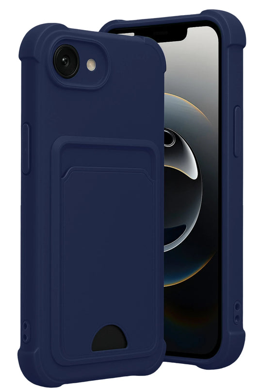 iPhone 16E Kelvin Kartvizitli Silikon Kılıf - Lacivert